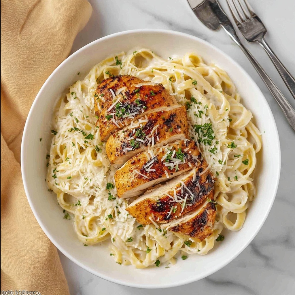 Blackened Chicken Alfredo Recipe - Recipe Image