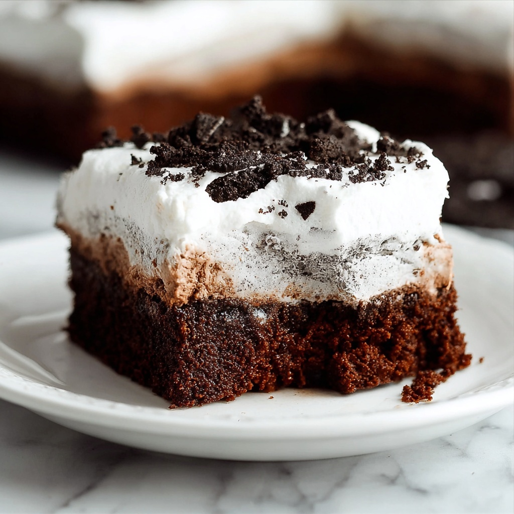 Oreo Pudding Poke Cake Recipe - Recipe Image