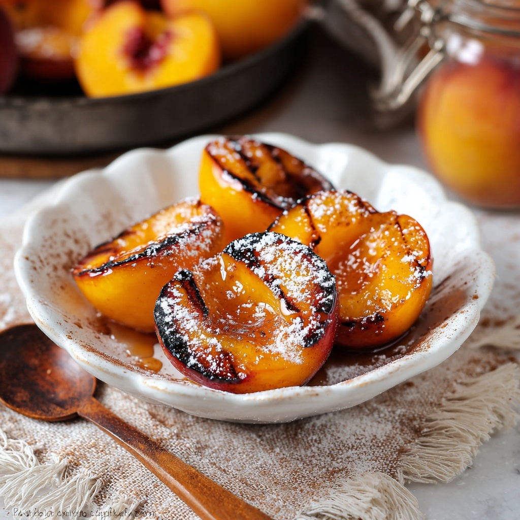 Cinnamon Sugar Baked Peaches Recipe - Recipe Image
