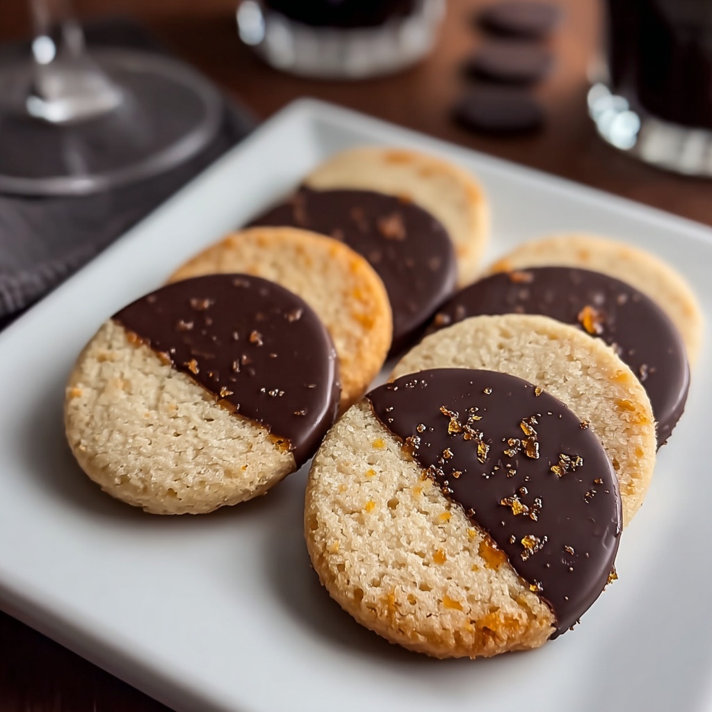 Chocolate Orange Shortbread Cookies Recipe - Recipe Image