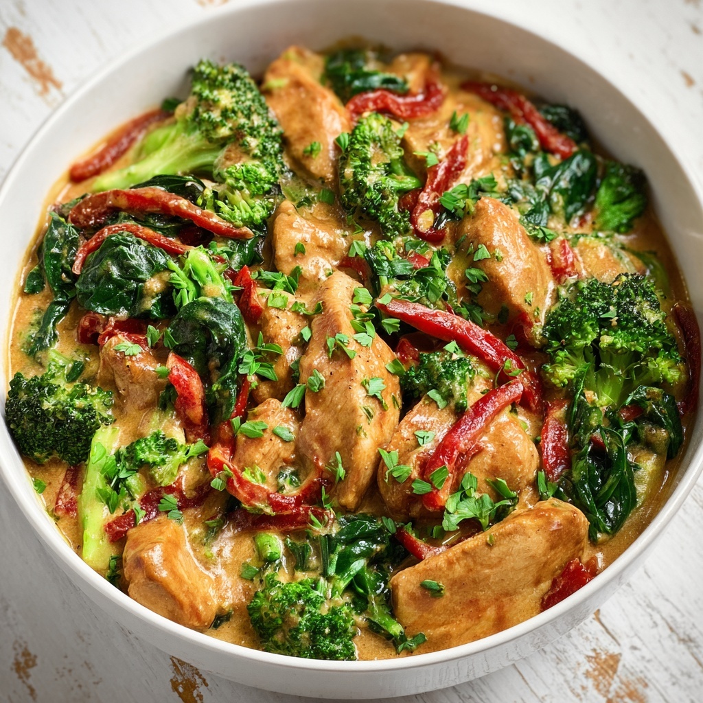 Garlic Chicken with Broccoli Recipe - Recipe Image