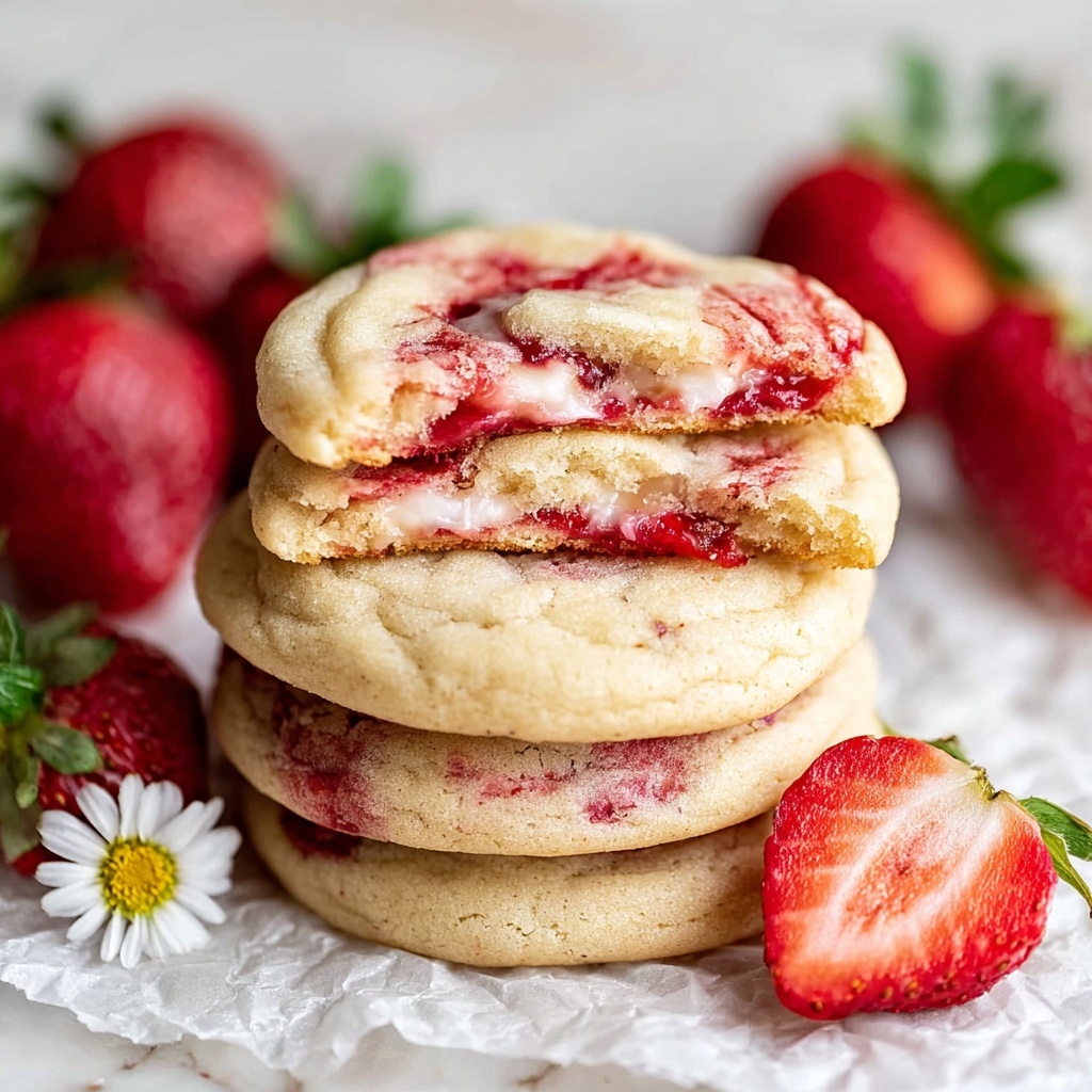 Strawberry Cheesecake Cookies Recipe - Recipe Image