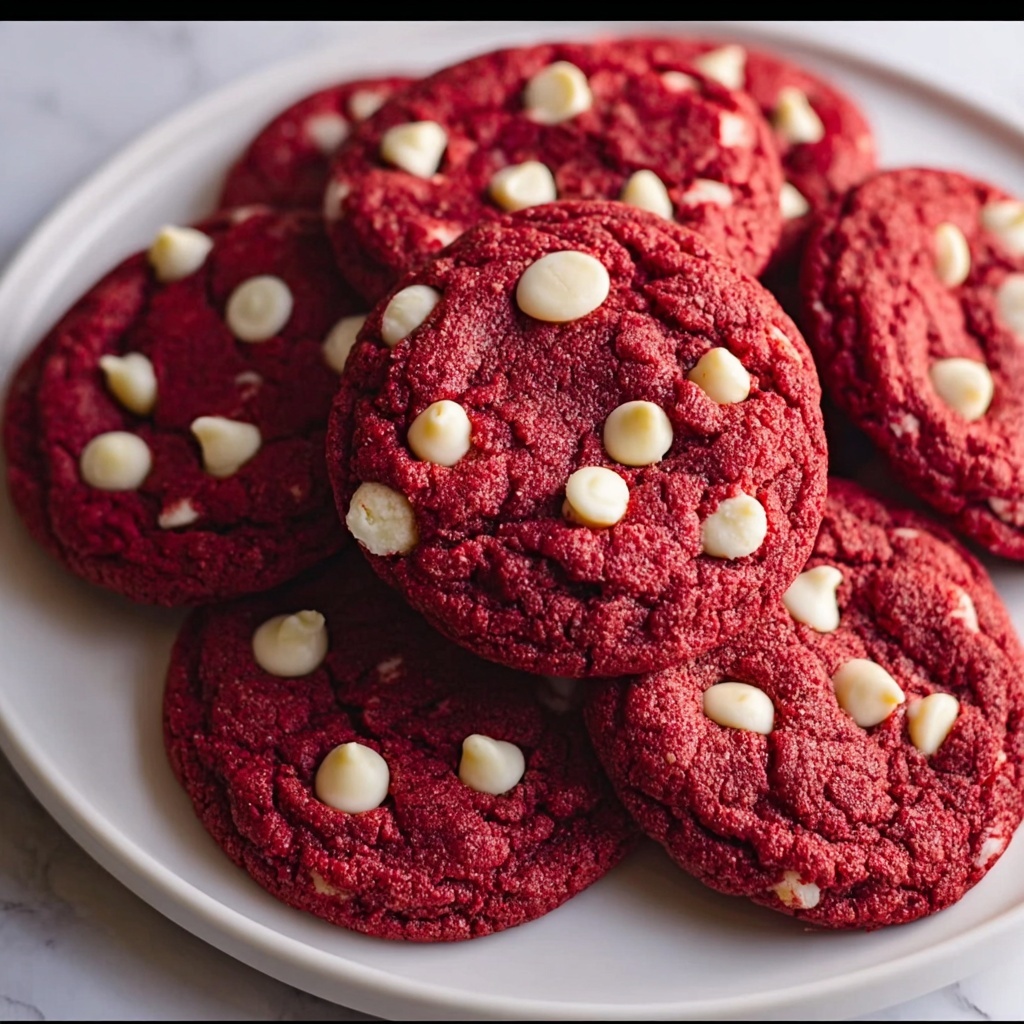 Chewy Red Velvet Cookies with White Chocolate Recipe - Recipe Image