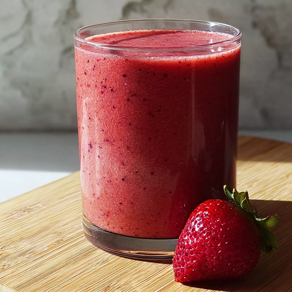 Strawberry Rhubarb Smoothie Recipe - Recipe Image