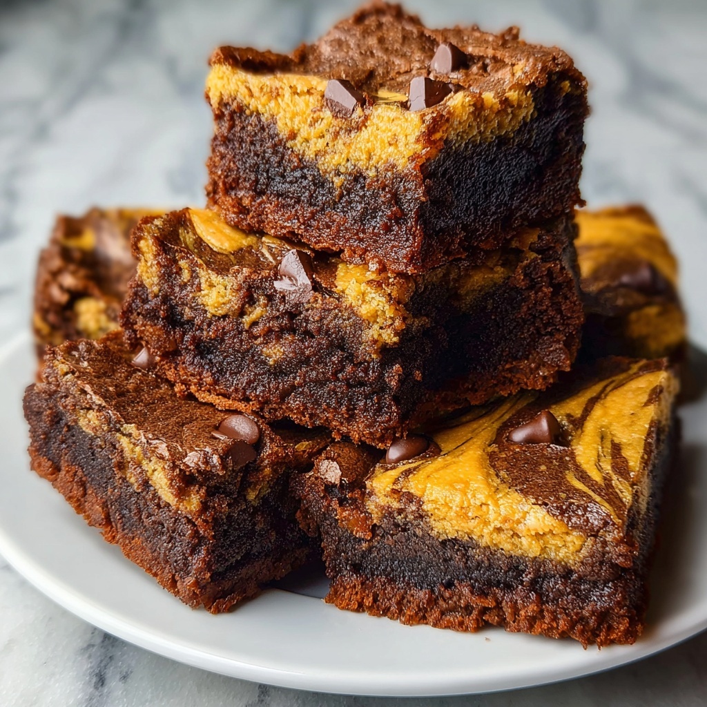 Pumpkin Pie Brownies Recipe - Recipe Image