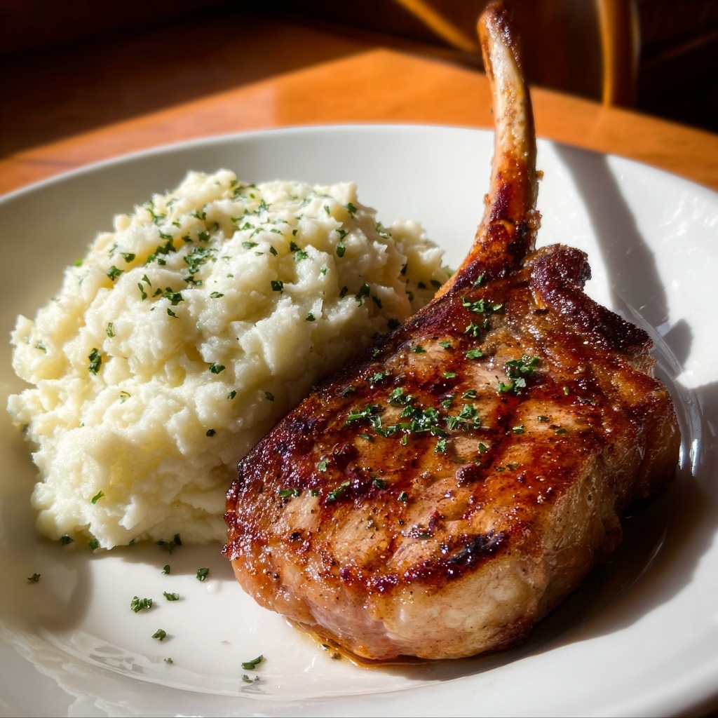Lamb Schnitzel with Lemon Butter Mashed Potatoes Recipe - Recipe Image