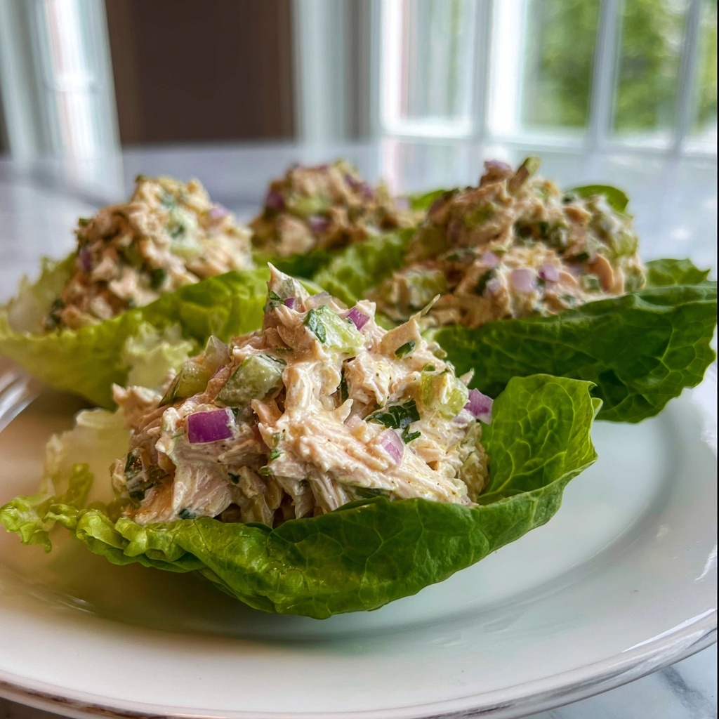 Chicken Salad Lettuce Wraps Recipe - Recipe Image