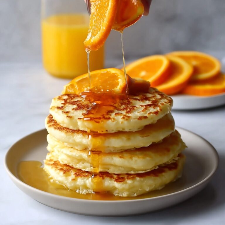 Fluffy Orange Pancakes with Creamy Citrus Bliss Recipe