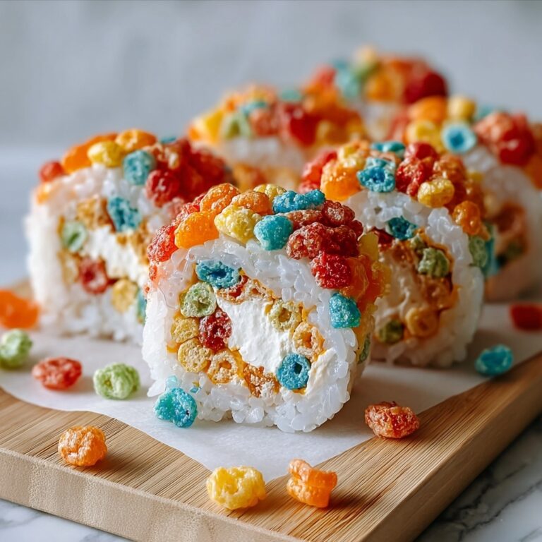 Fruity Pebbles Sushi: A No-Bake Fun Treat for All Ages Recipe