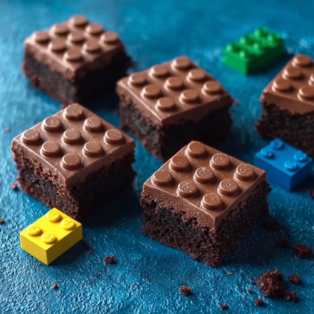 LEGO Brownies: Colorful Treats That Spark Joy and Fun Recipe - Recipe Image