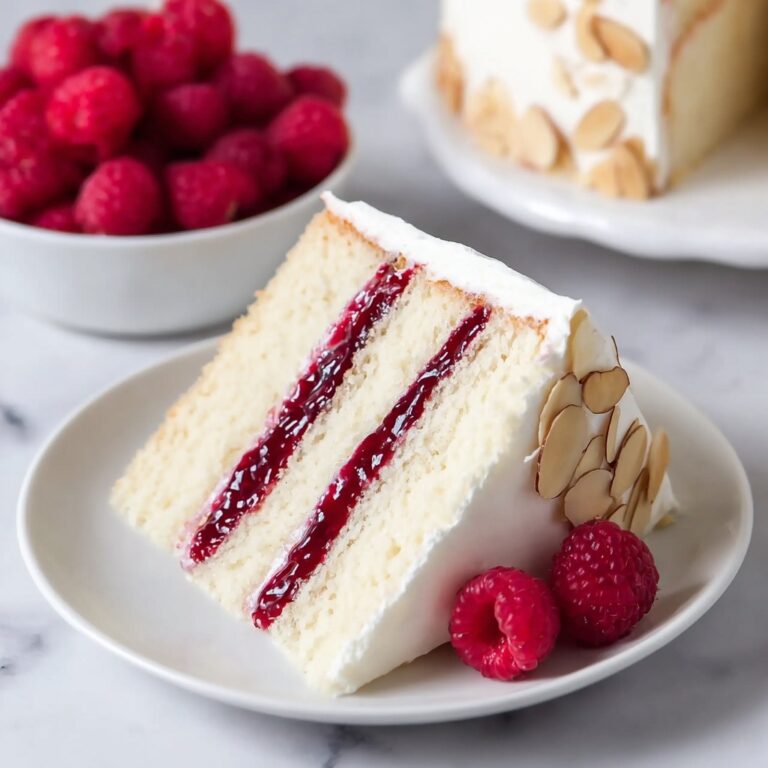 Raspberry Almond Cake with Buttercream Recipe