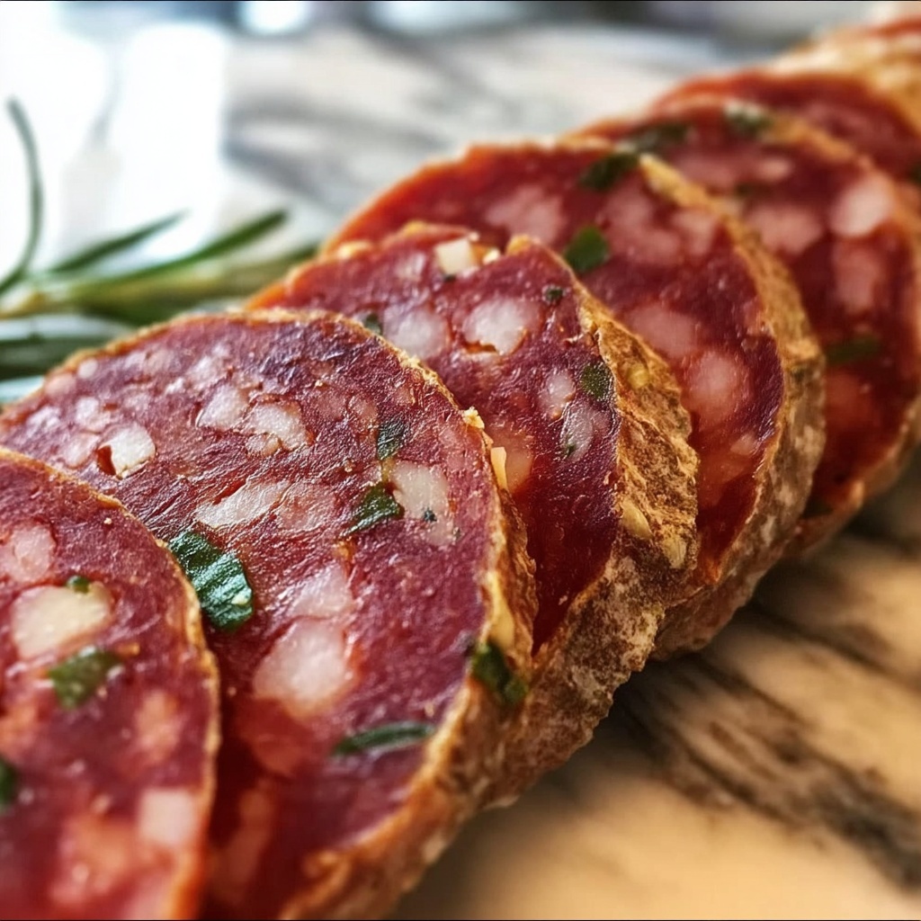 Homemade Vegan Salami: Deliciously Savory and Easy to Make Recipe - Recipe Image