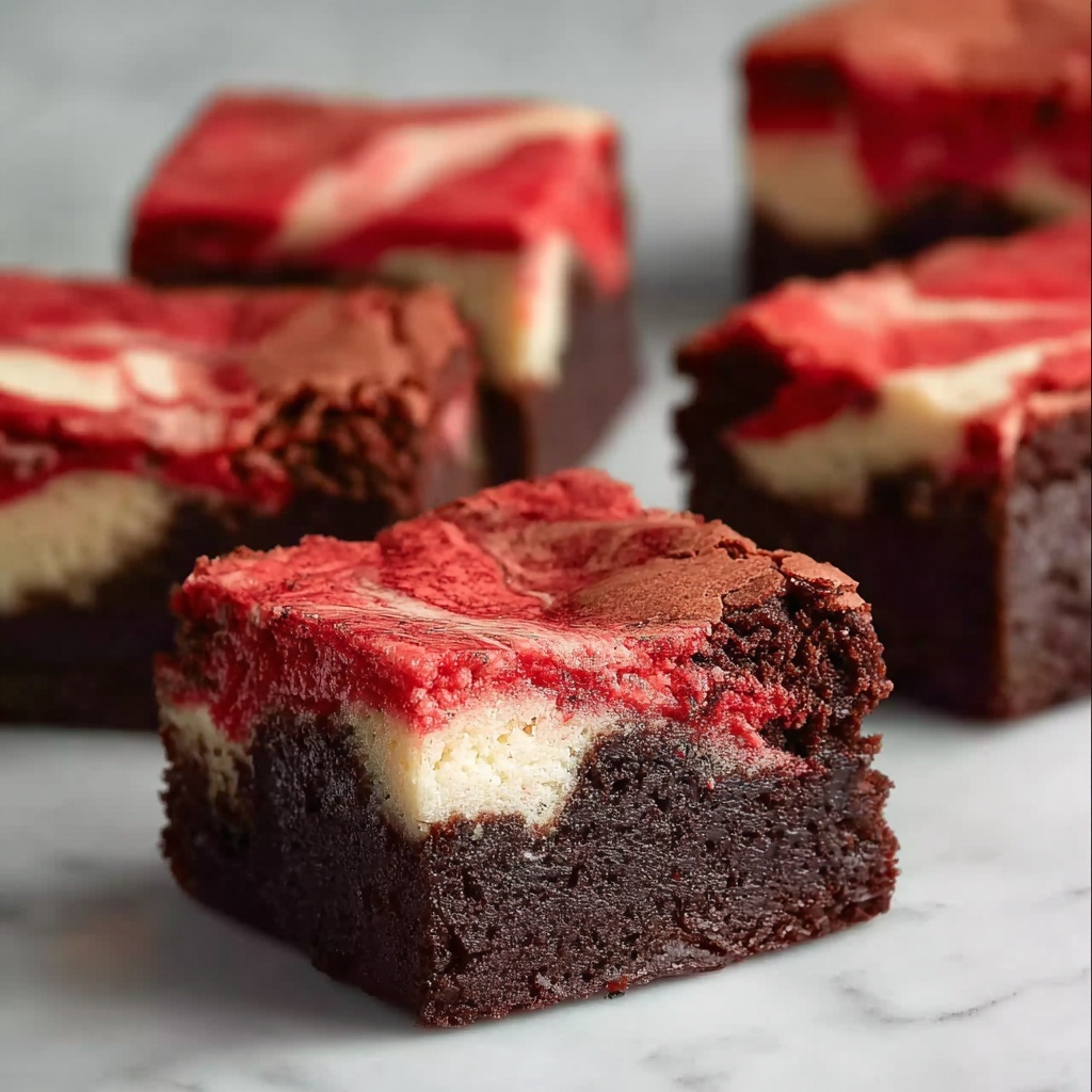 Red Velvet Cheesecake Brownies Recipe - Recipe Image