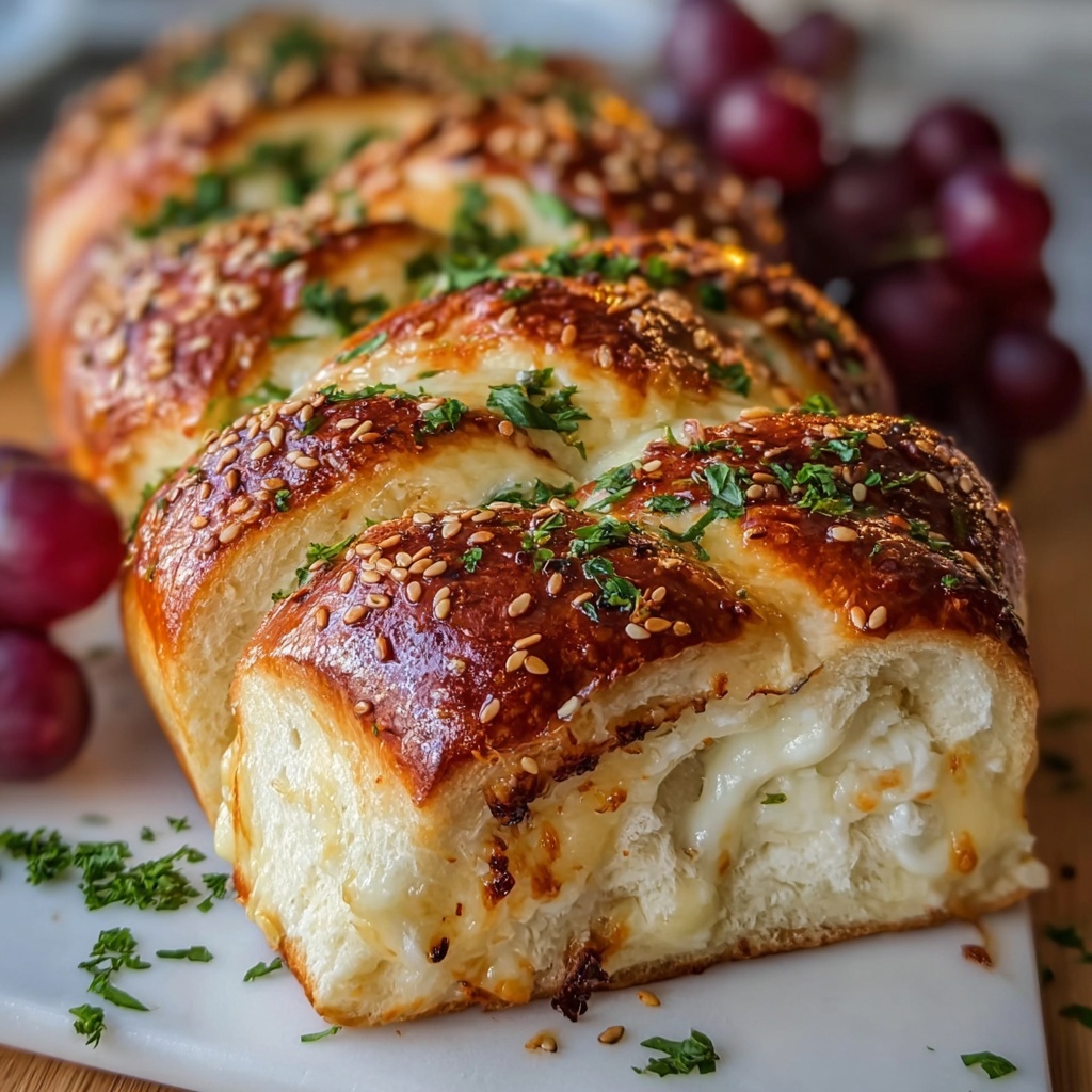 Garlic Herb Sourdough Bread Stuffed Recipe - Recipe Image