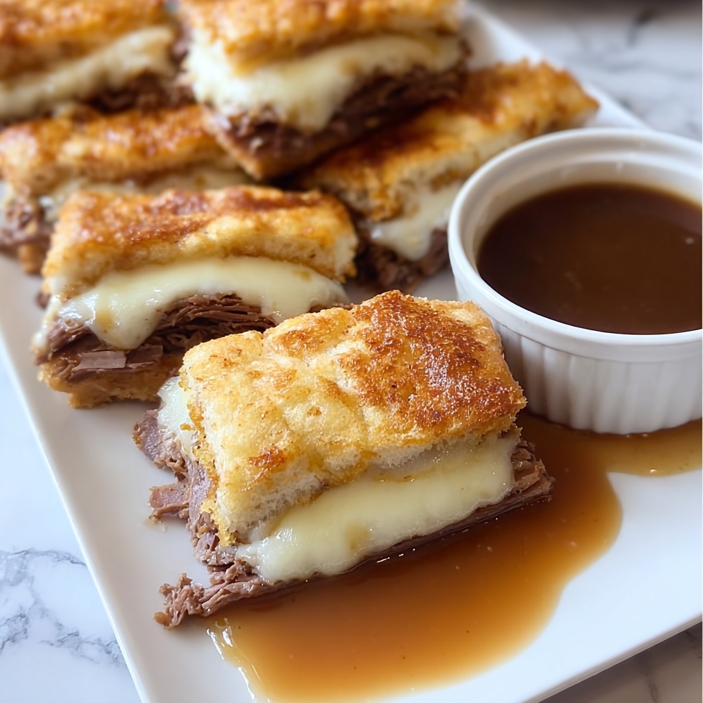 French Dip Squares: 5 Comforting Bites You'll Crave Recipe - Recipe Image