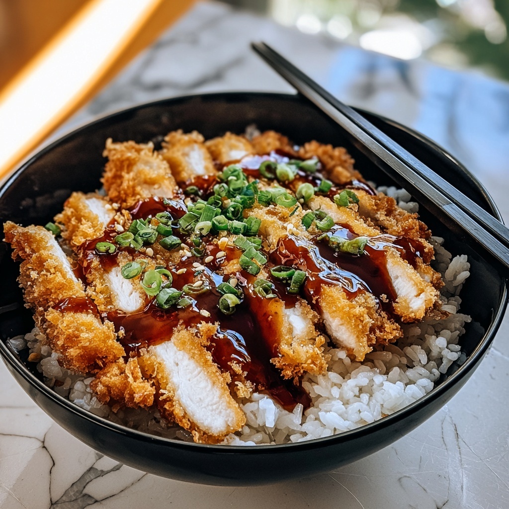 Japanese Katsu Bowls with Tonkatsu Sauce Recipe - Recipe Image