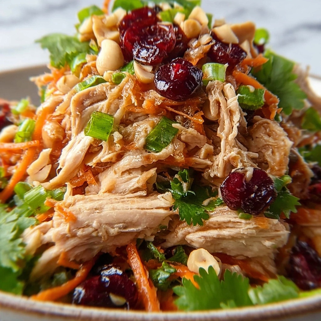 Asian Chicken Cranberry Salad: Your Fresh 15-Minute Feast Recipe - Recipe Image