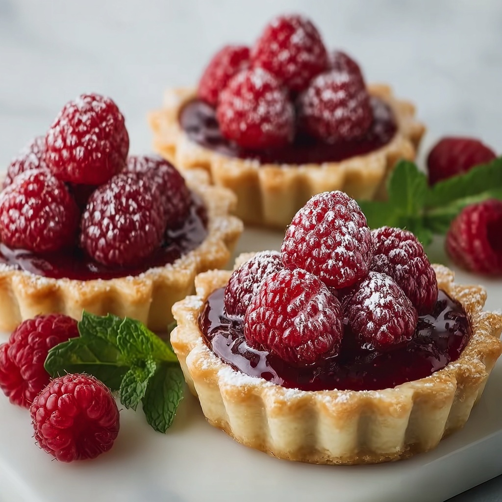 Vegan Raspberry Curd Tarts Recipe - Recipe Image