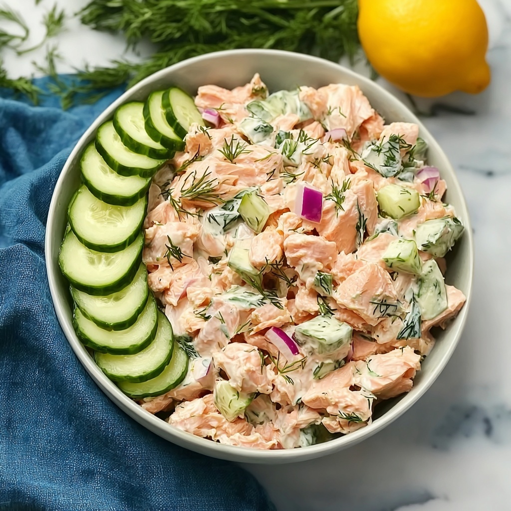 Salmon Salad in Crunchy Lettuce Cups Recipe - Recipe Image