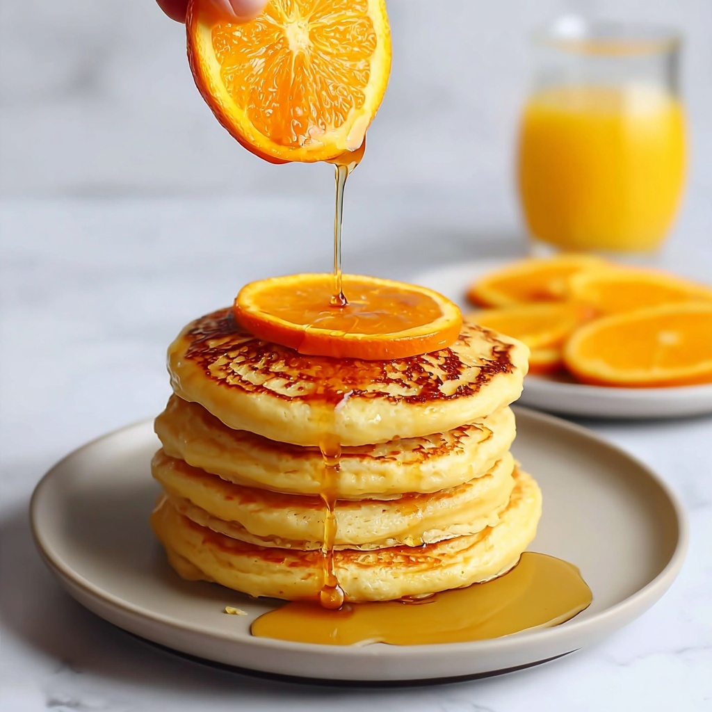 Fluffy Orange Pancakes with Creamy Citrus Bliss Recipe - Recipe Image
