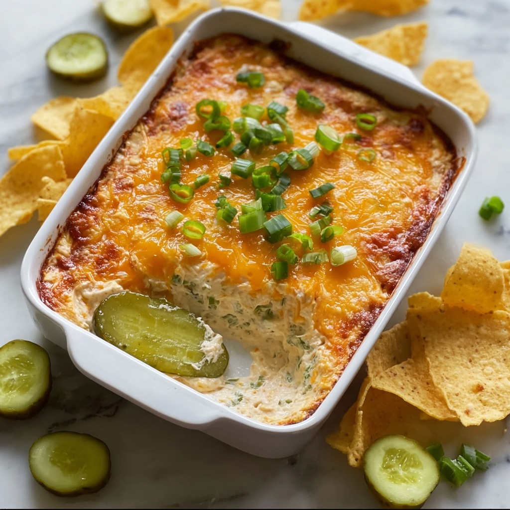 Hot and Cheesy Fried Pickle Dip Recipe to Wow Your Guests Recipe - Recipe Image