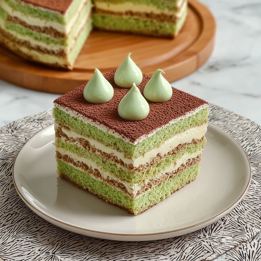 Eggless Matcha Tiramisu Recipe - Recipe Image