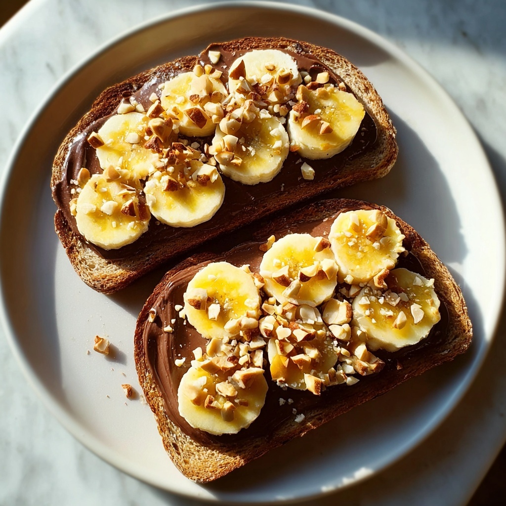 Chocolate Hazelnut and Banana Toast Recipe - Recipe Image