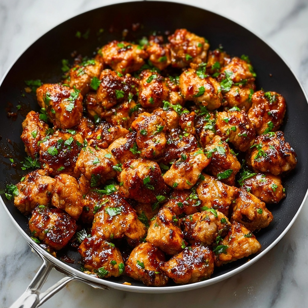 15-Minute Garlic Butter Chicken Bites Recipe - Recipe Image