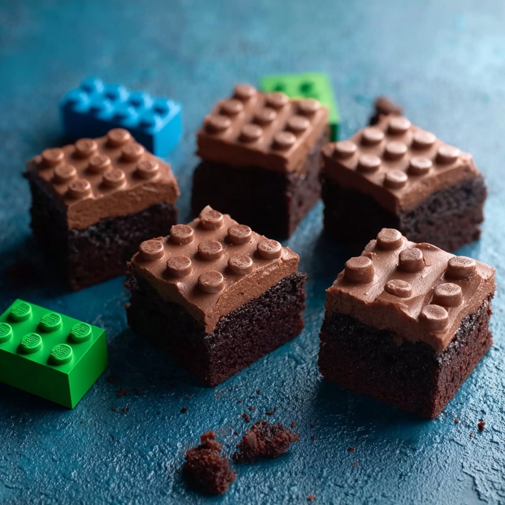 LEGO Brownies: Colorful Treats That Spark Joy and Fun Recipe - Recipe Image