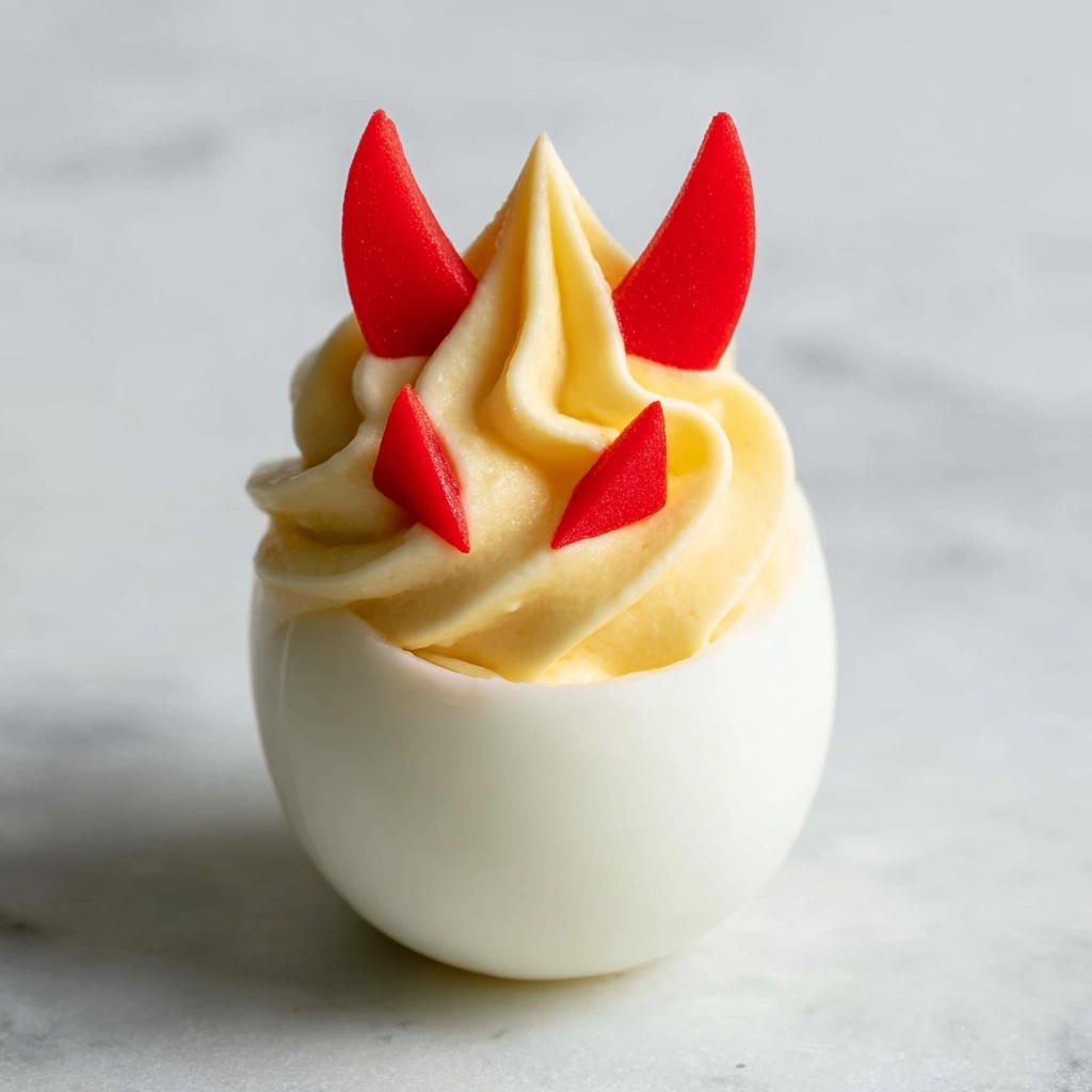 Adorable Halloween Deviled Eggs Recipe - Recipe Image