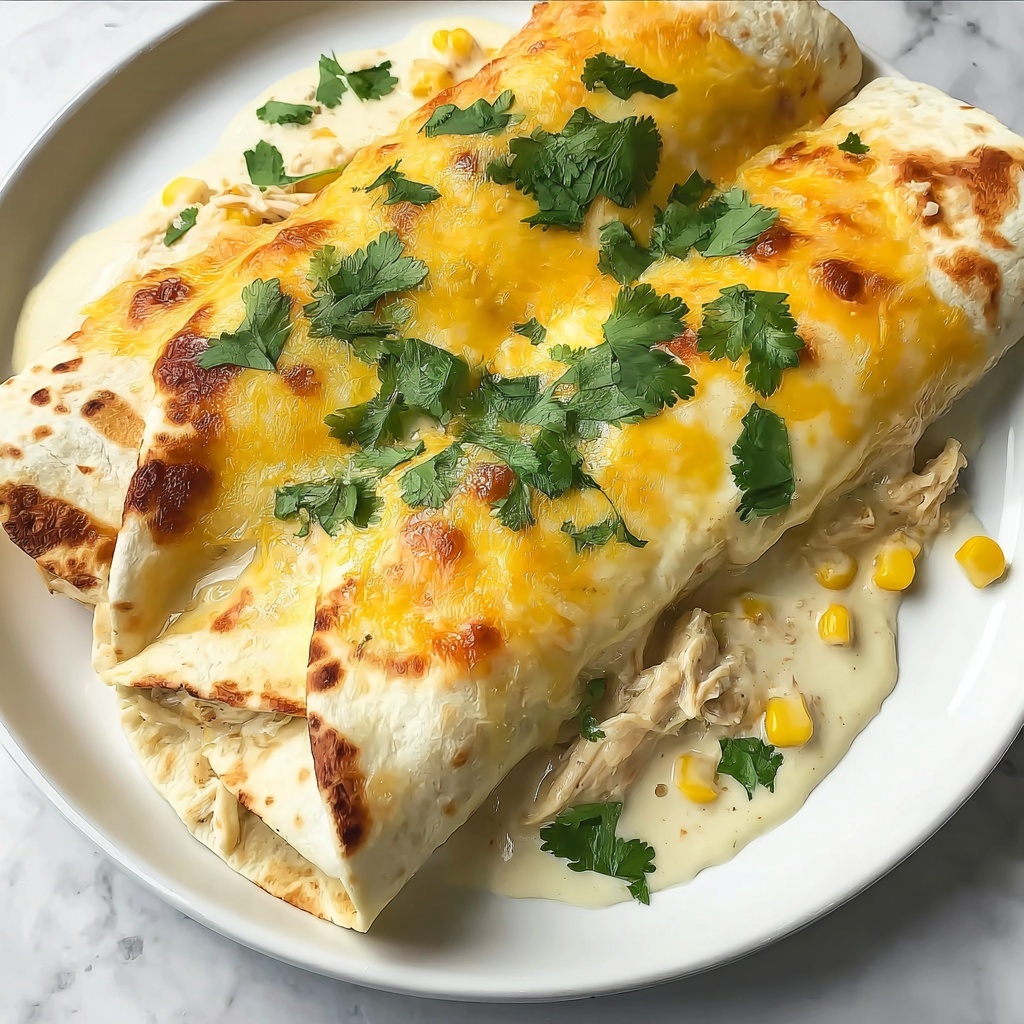 White Chicken Chili Enchiladas: 7 Steps to Cozy Bliss Recipe - Recipe Image