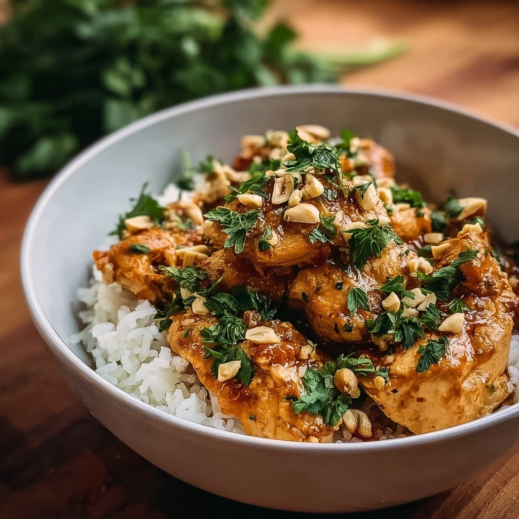 Slow Cooker Peanut Chicken Recipe - Recipe Image