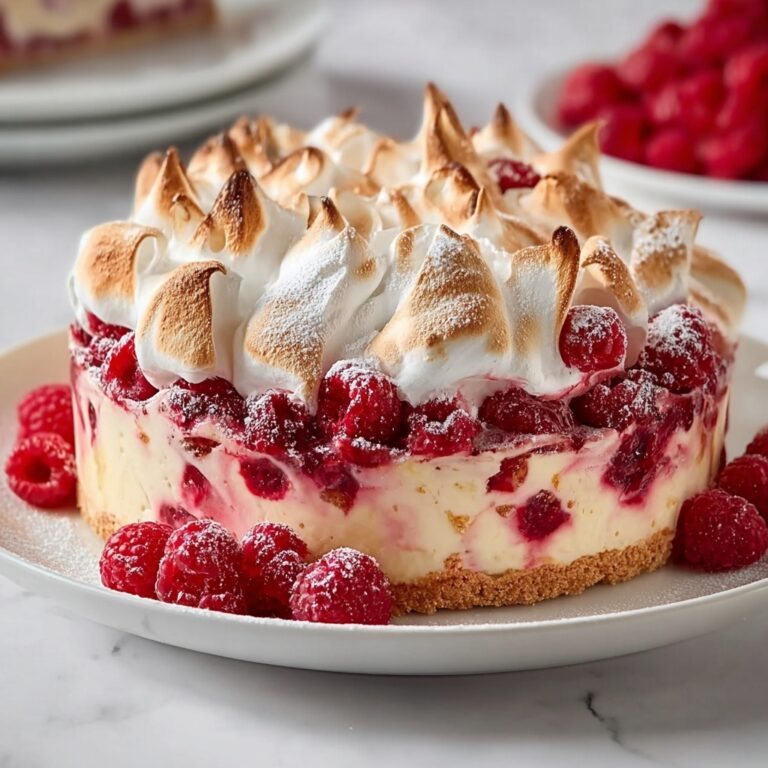 Meringue Roulade with Raspberries Recipe