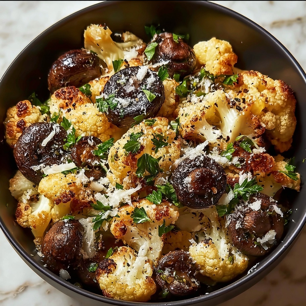 Garlic Cauliflower Mushroom Skillet: Easy One-Pan Recipe - Recipe Image