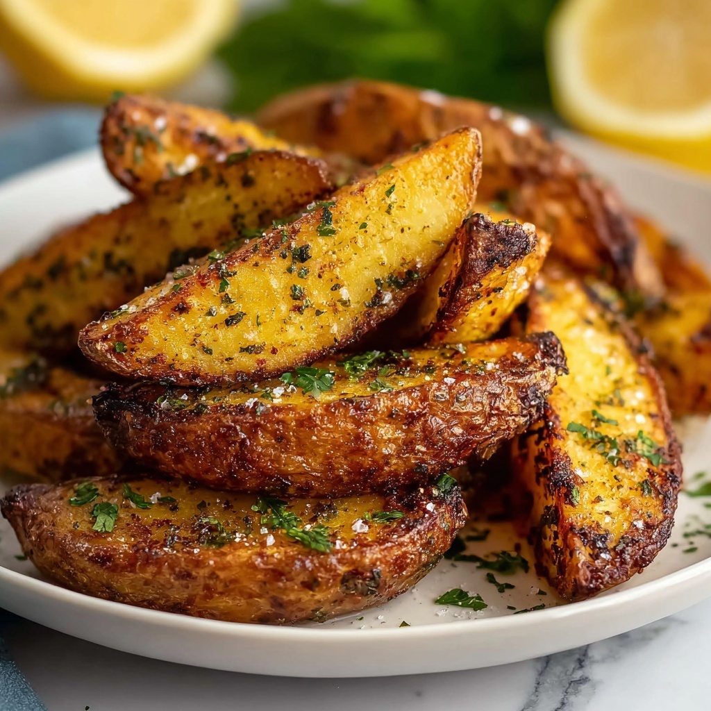 Grilled Lemon-Herb Potatoes Recipe - Recipe Image