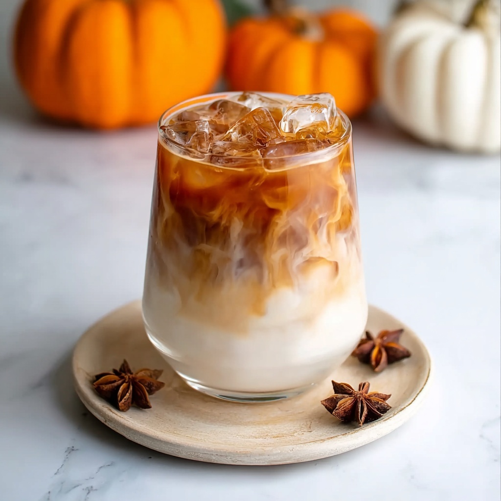 Iced Pumpkin Cream Chai Tea Latte (Starbucks Copycat) Recipe - Recipe Image