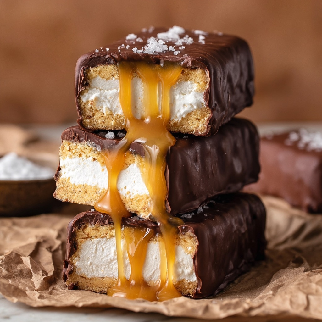 Vegan Twix Ice Cream Bars Recipe - Recipe Image