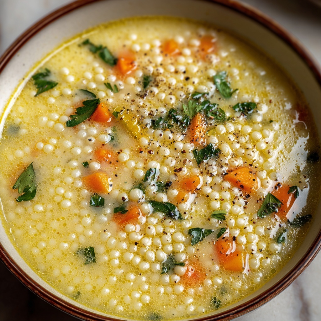 Comforting Pastina Soup with Egg and Parmesan Recipe - Recipe Image