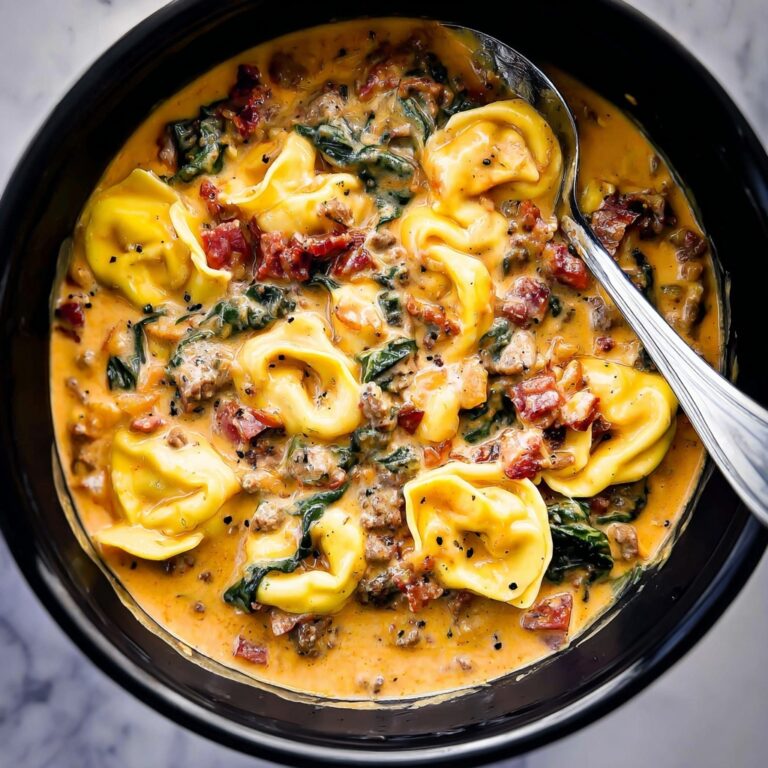 Slow Cooker Sausage and Cheese Tortellini Recipe