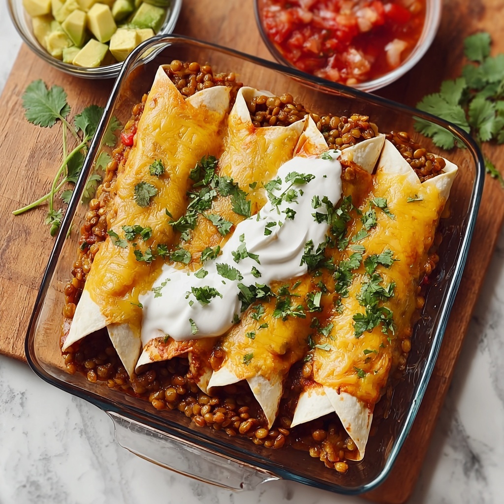Vegan Lentil Enchiladas Recipe - Recipe Image