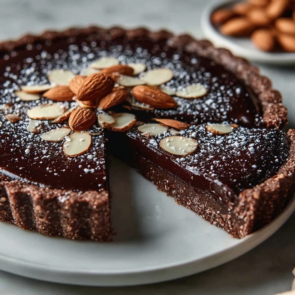 Chocolate Almond Tart Recipe - Recipe Image