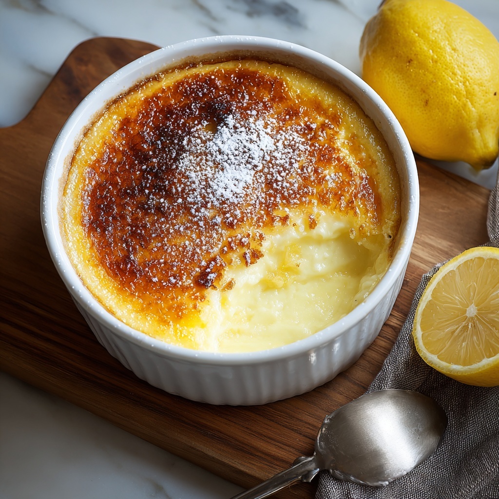 Baked Lemon Pudding Recipe - Recipe Image