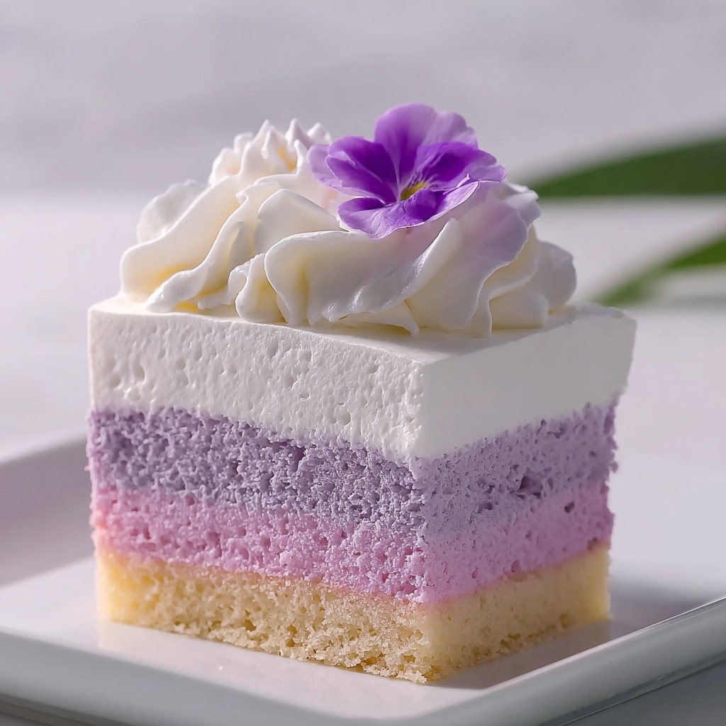 Taro Ube Cloud Cake: Delightfully Light Dessert for Everyone Recipe - Recipe Image