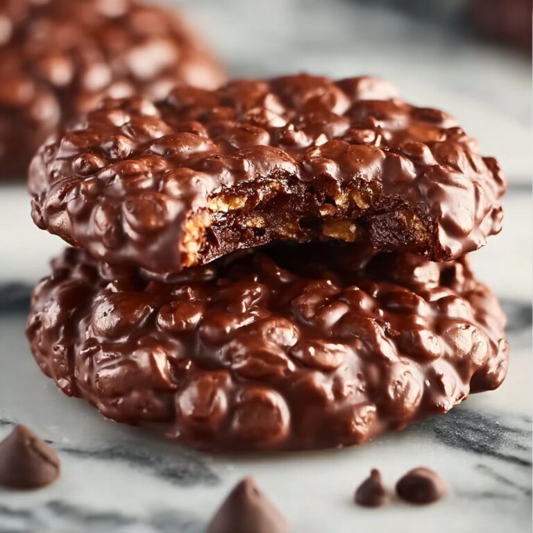 No-Bake Chocolate Peanut Butter Oat Cookies Recipe
