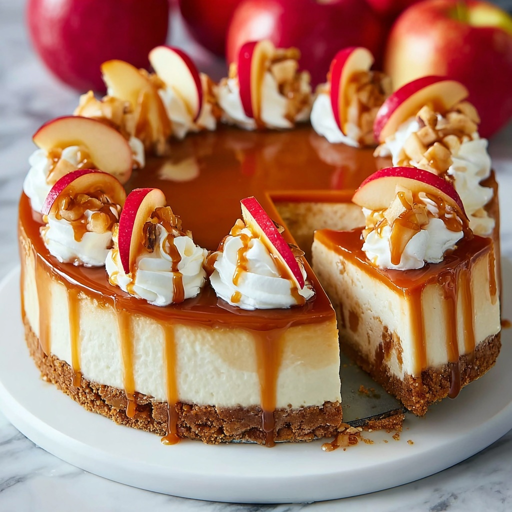 Caramel Apple Cheesecake Recipe - Recipe Image