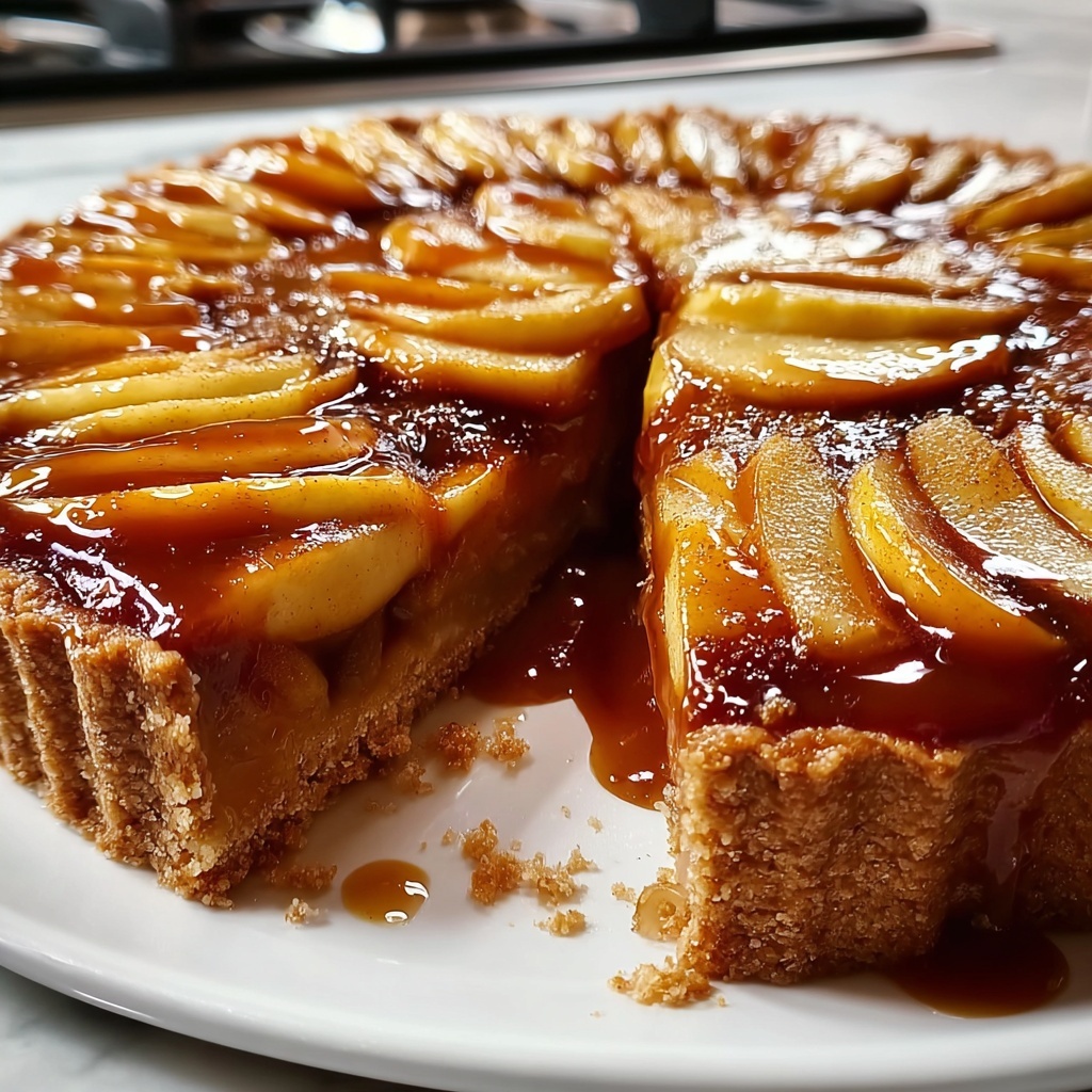 Apple Brown Butter Upside Down Cake Recipe - Recipe Image