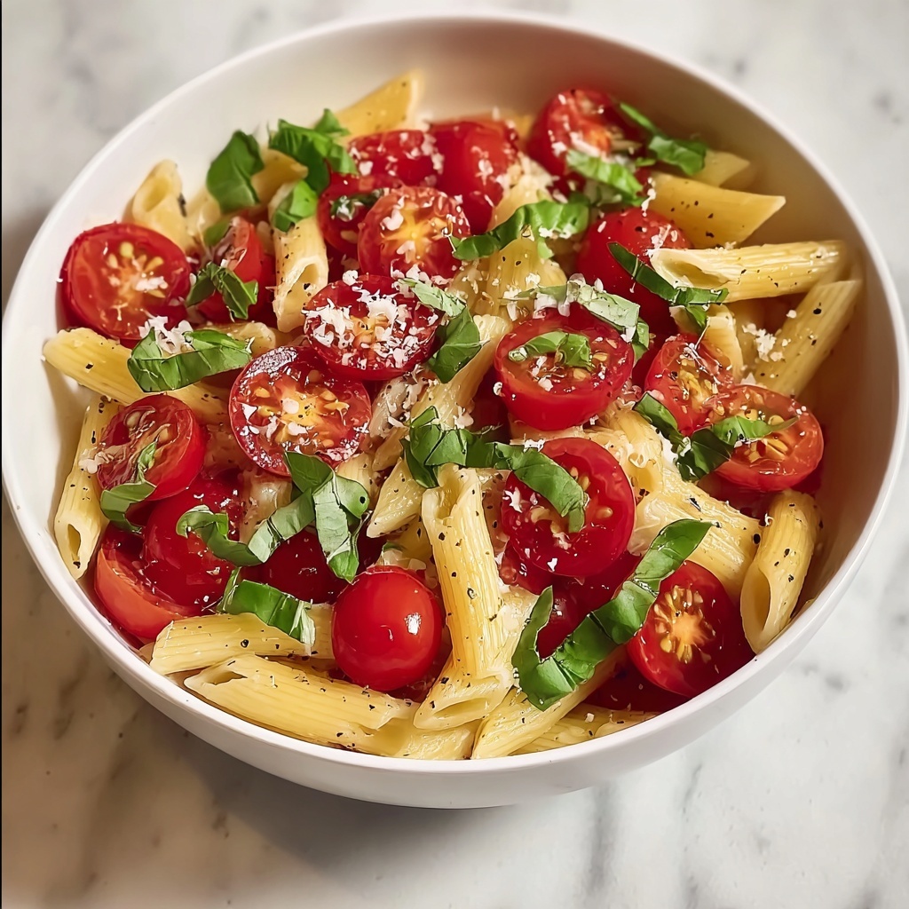 Whole-Wheat Pasta with Tomato Basil: 25-Minute Delight Recipe - Recipe Image