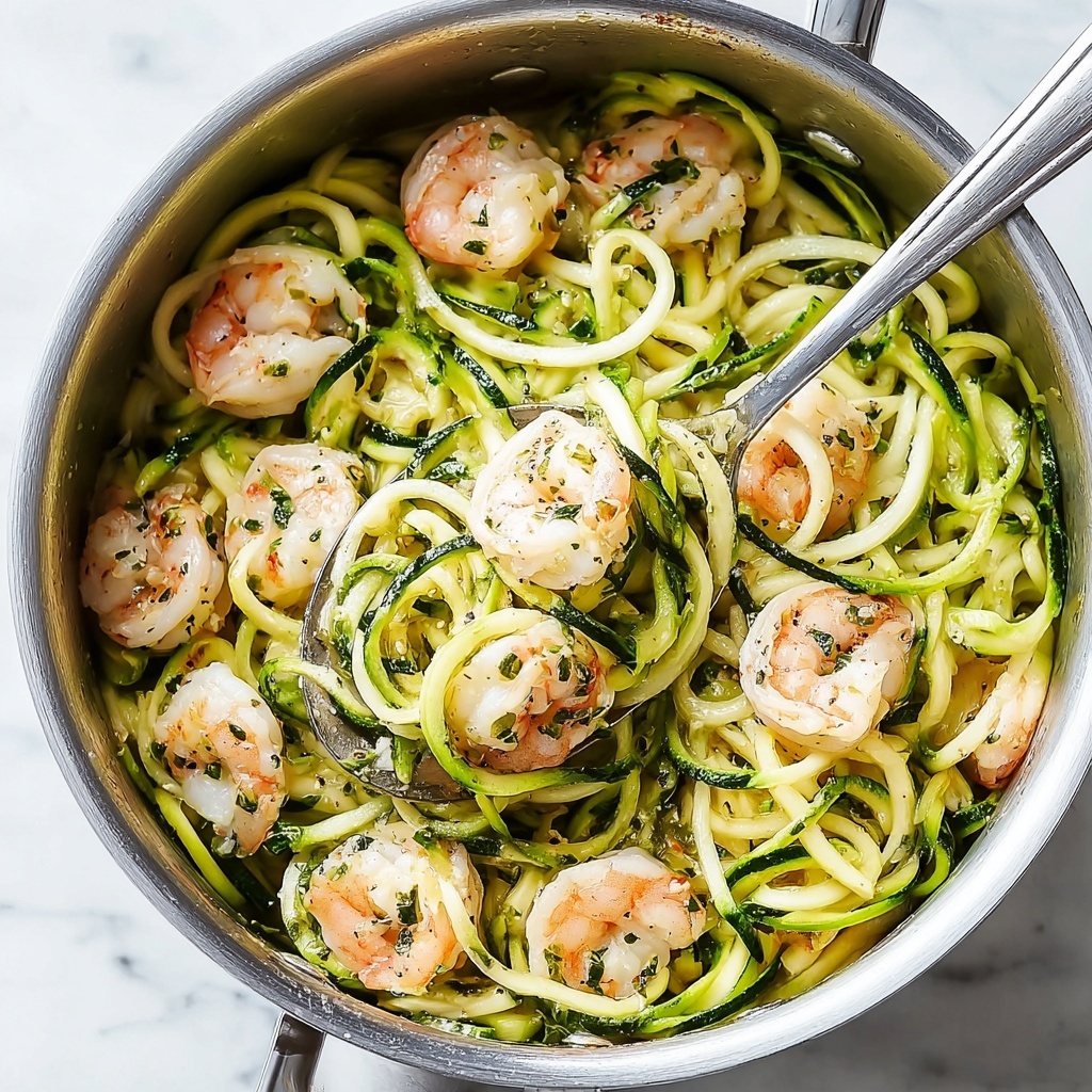 Delicious Shrimp Scampi with Zucchini Noodles Recipe - Recipe Image