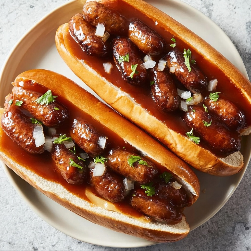 Irresistible Party Franks in Sweet and Tangy BBQ Sauce Recipe - Recipe Image