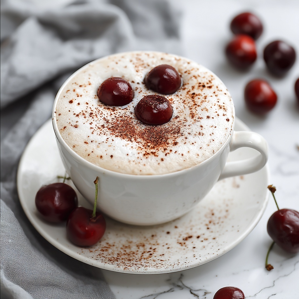 Viral Cherry Vanilla Latte Recipe - Recipe Image